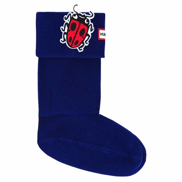 new Hunter ✪ Ladybug Patch ✪ Wellies Boot Socks ✪ Navy Girl’s Size XL 4 5 6 ✪ - Picture 2 of 8